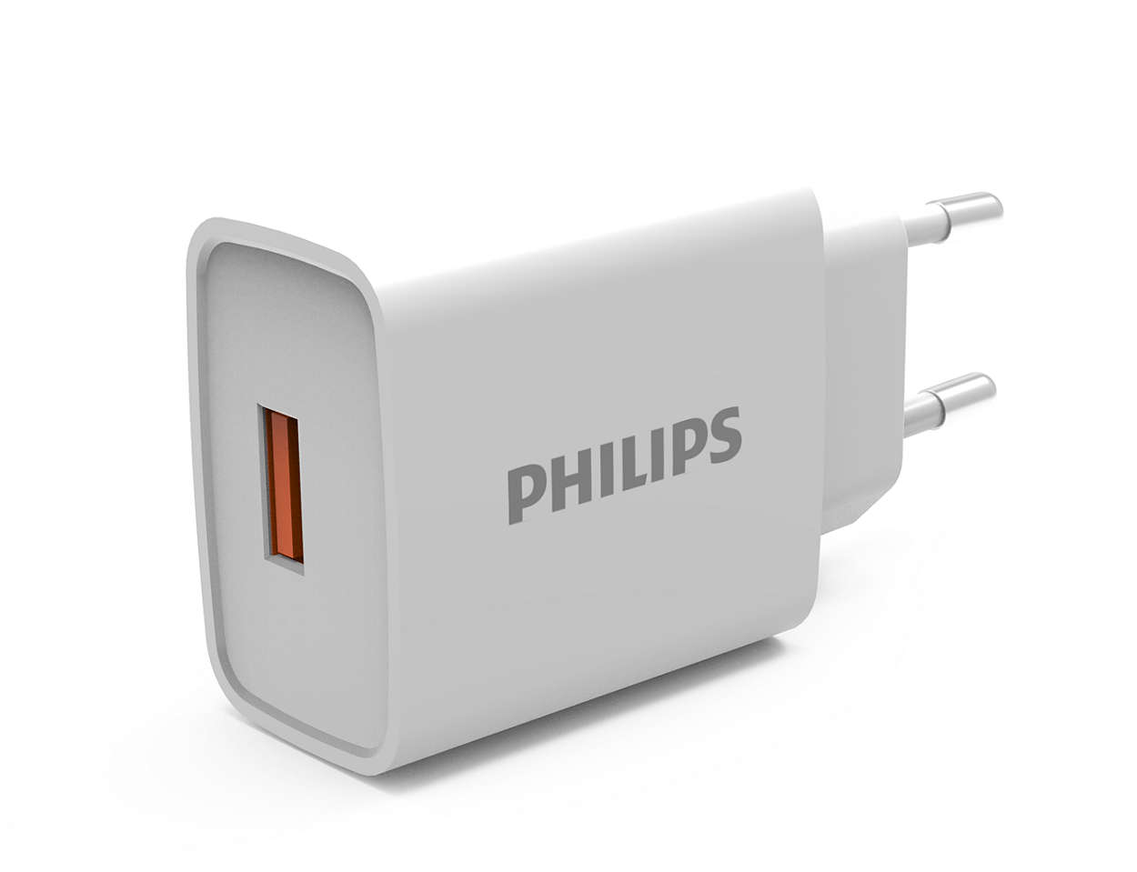 Wall charger with USB-A port