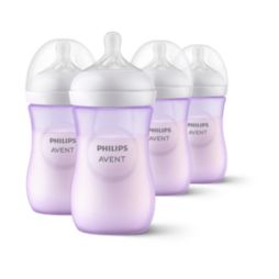 Philips Avent Natural Baby Bottle with Natural Response Nipple, Clear,  11oz, 3pk, SCY906/93 