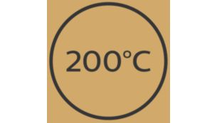 200 °C Höchsttemperatur für perfekte Stylingergebnisse