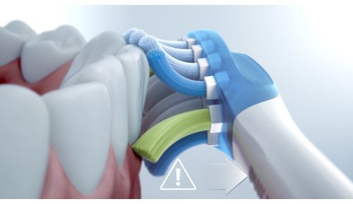 Lets you know if you're pressing too hard