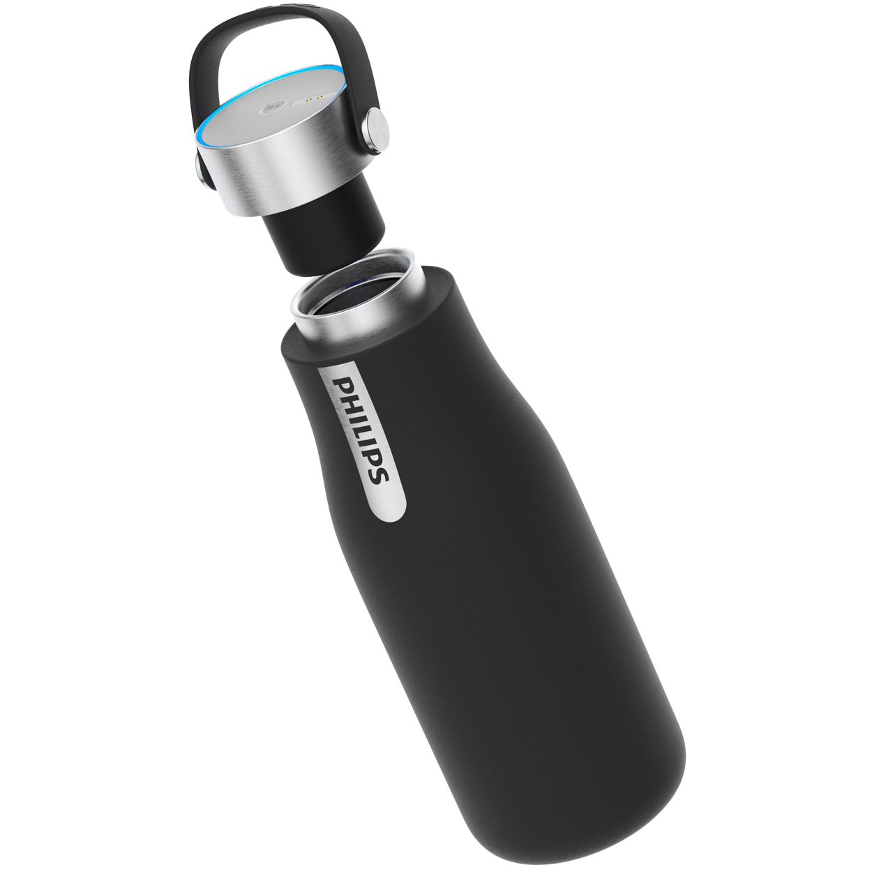 Philips GoZero - Botella activa con cuatro filtros de fitness, botella de  agua filtrante de hidratación para mejorar el sabor del agua del grifo, sin