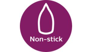 Non-stick soleplate for easy gliding