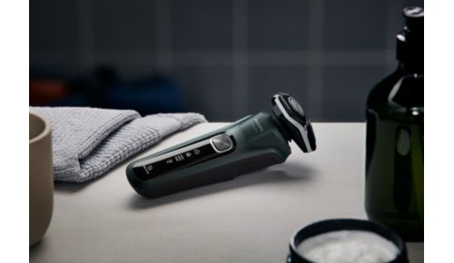 LED-display op het scheerapparaat met intuïtieve bedieningspictogrammen