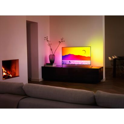 4K UHD ултратънък LED телевизор, работещ под Android