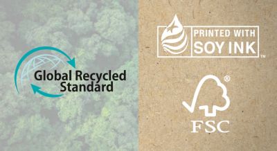 GRS-certified recycled plastic. Responsible packaging