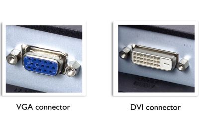 Dual input accepts both analogue VGA and digital DVI signals
