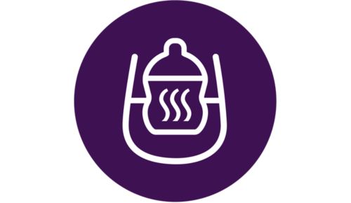 Mantiene la leche caliente hasta 60 minutos y después se apaga automáticamente