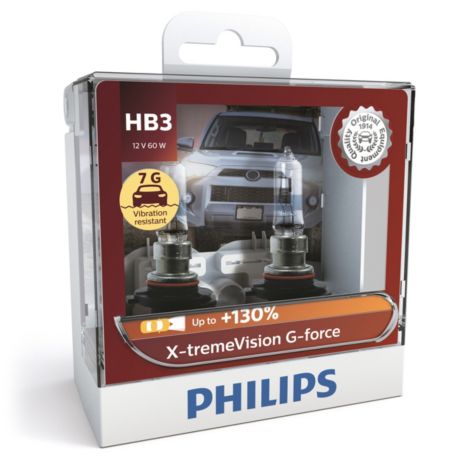 9005XVGS2 X-tremeVision G-force car headlight bulb