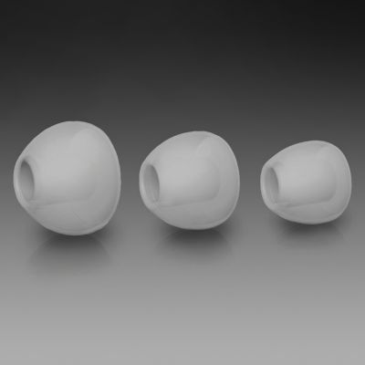 Choose from 3 pairs of ear caps for the perfect fit
