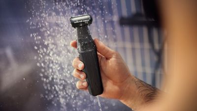 100% Showerproof body groomer