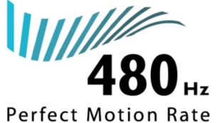 480Hz Perfect Motion Rate (PMR) for superb motion sharpness
