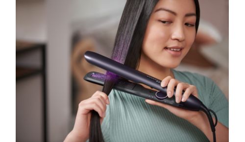 ionizační péče pro lesklé vlasy bez krepatění