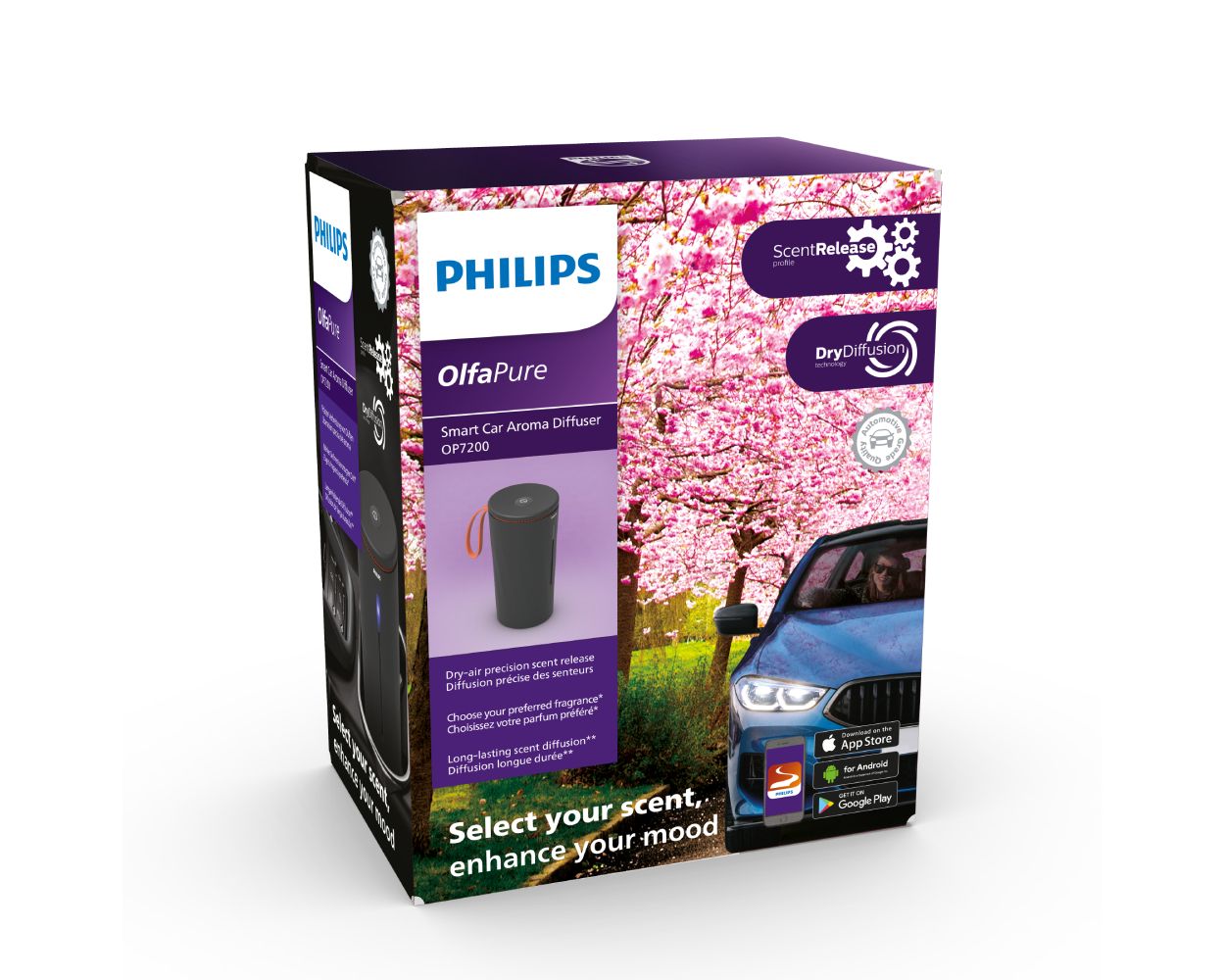 New Philips OlfaPure 7300 Smart Car Aroma Diffuser Let Drivers Match Scents  to their Mood