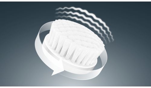 DualMotion-technologie: vibrerende en roterende borstel