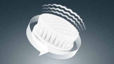 Technologie DualMotion : brosse vibrante et rotative