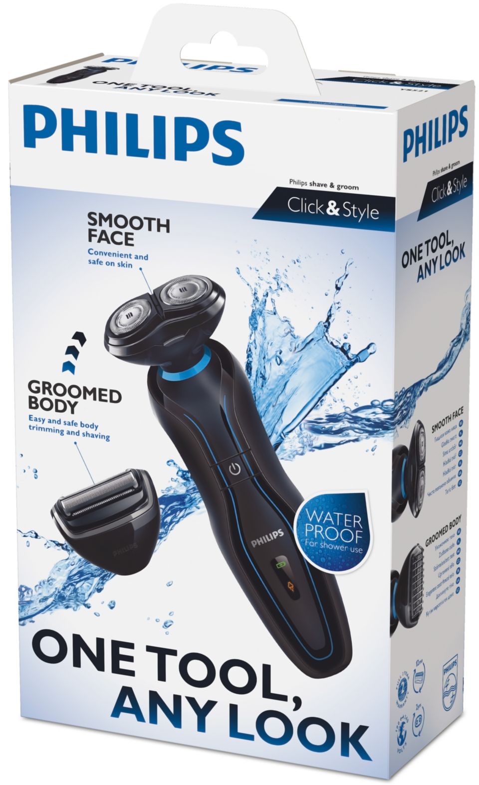 新品未使用✨PHILIPSMASTERSDW-TGMini50W/825 12個 Click & Style shave & groom YS521/17 | Philips