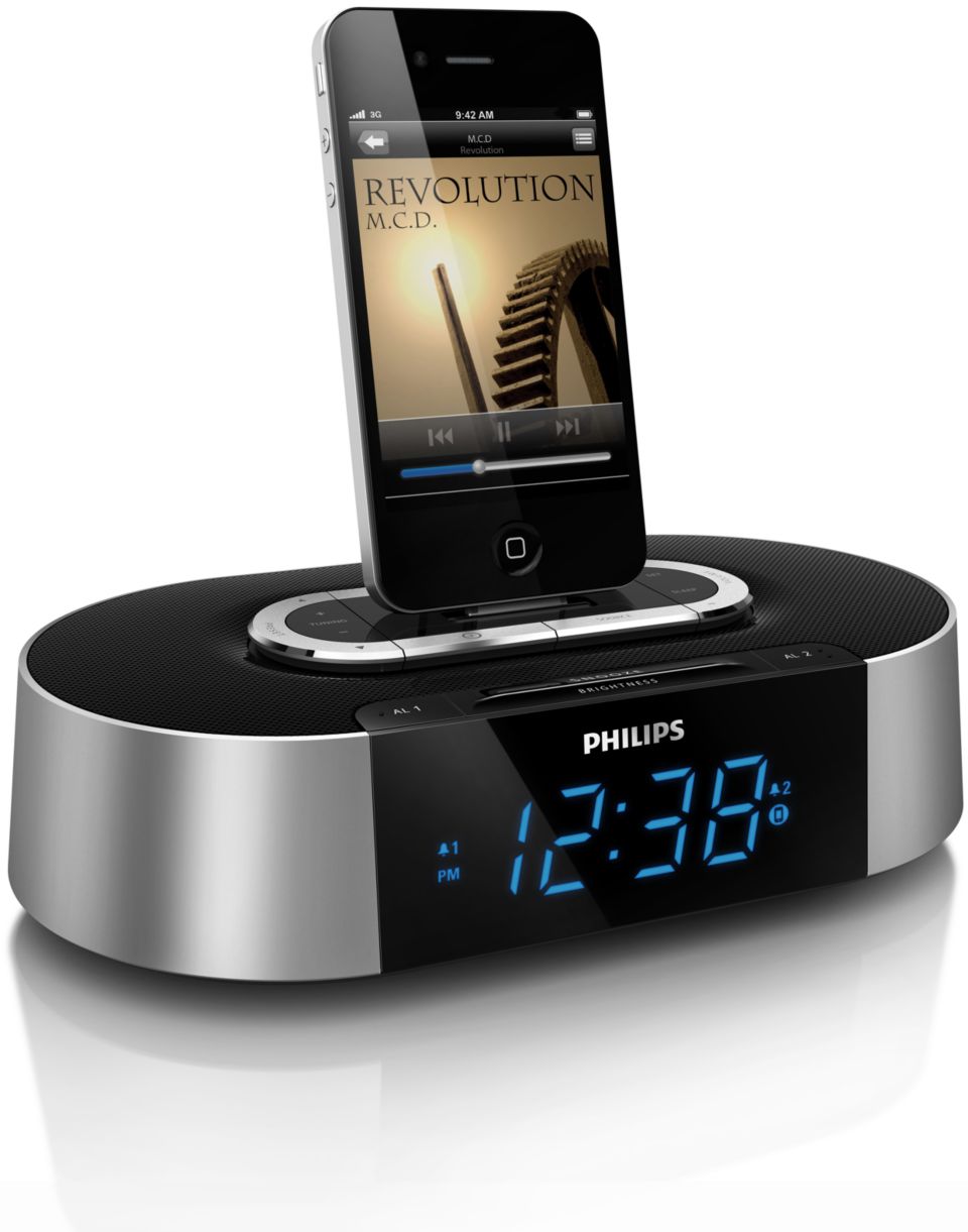 Alarm Clock radio for iPod/iPhone AJ7030D/37 | Philips