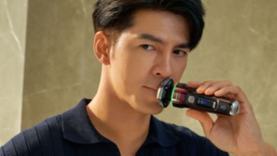 即使在剃须困难的部位也能精确剃须