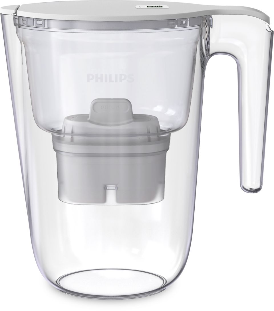 Philips Water Filter Pitcher & 1 Filter Cartridge, Microfiltration System -  Blue