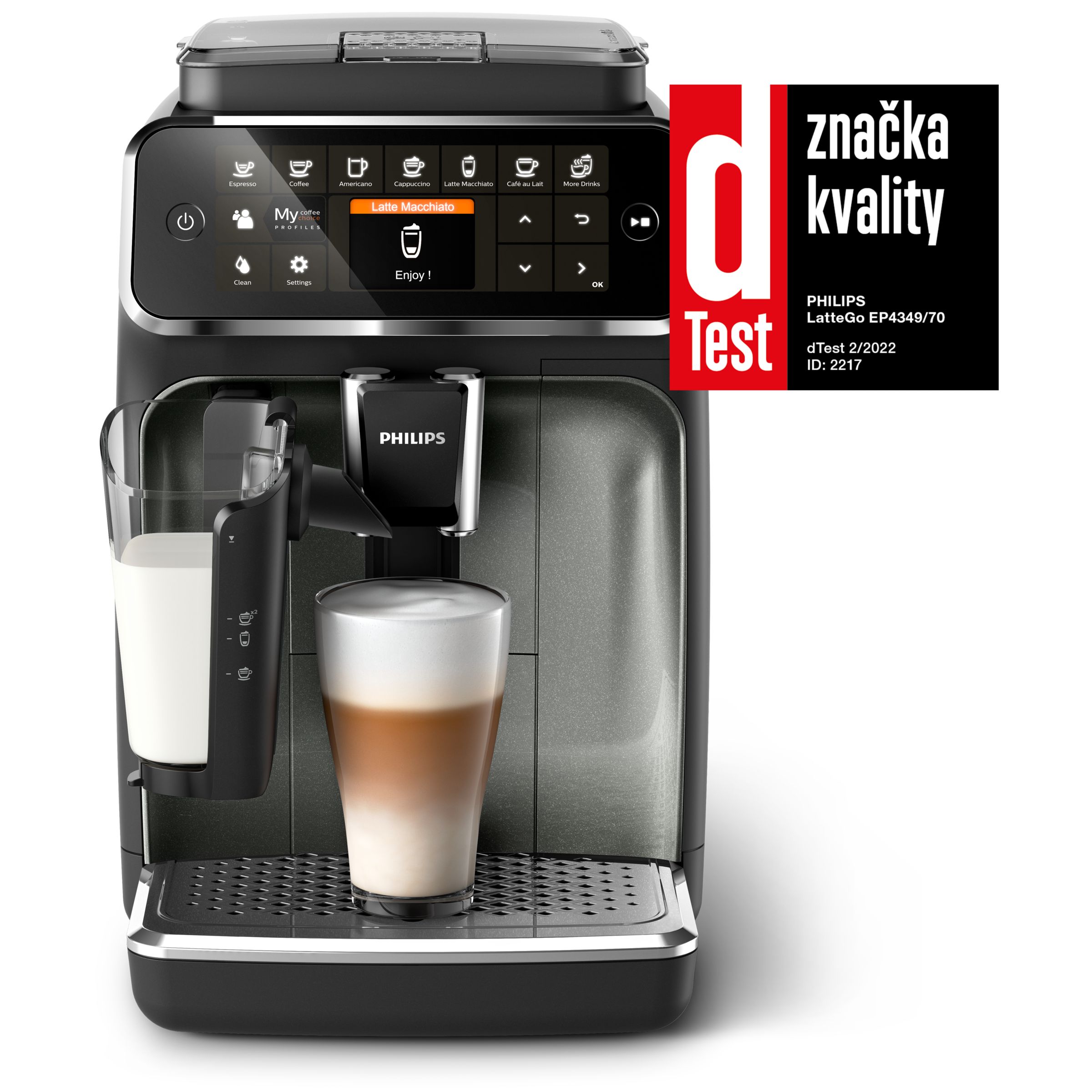 Philips Series 4300 LatteGo - Plně Automatický Kávovar - EP4349/70