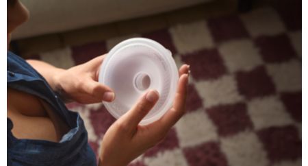 Silicone shields gently shape to your breasts