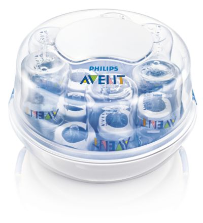 Microwave steam steriliser
