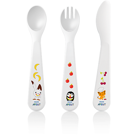 SCF714/00 Philips Avent Toddler fork, spoon and knife 18m+