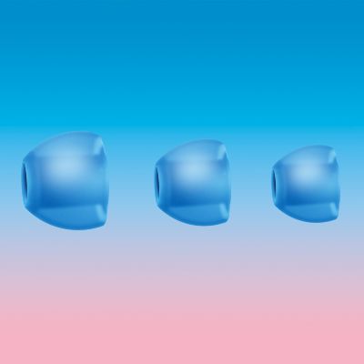 3 maināmi gumijas uzgaļi valkāšanas ērtībām