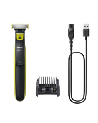 PHILIPS OneBlade Pro QP6541/15 regolabarba Bagnato e secco Nero, Tagliacapelli e regolabarba in Offerta su Stay On