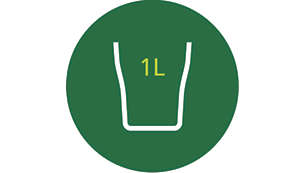 كأس سعة 1 لتر مع غطاء لحفظ الحساء أو الطعام المهروس أو المخفوق
