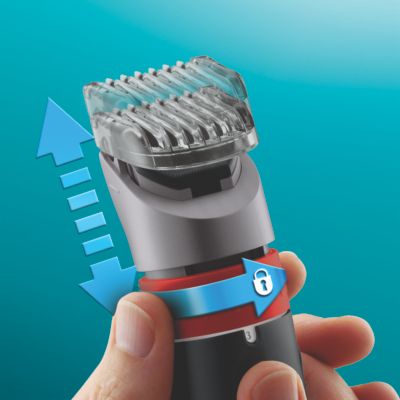 9 posiciones de largo integradas de 1 a 18 mm