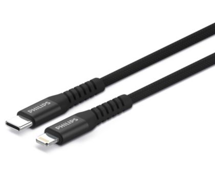 Kabel USB-C braided ke Lightning premium