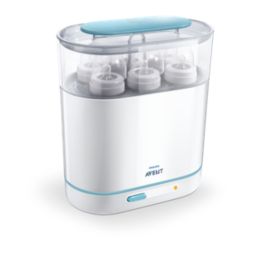 3-in-1 electric steam steriliser