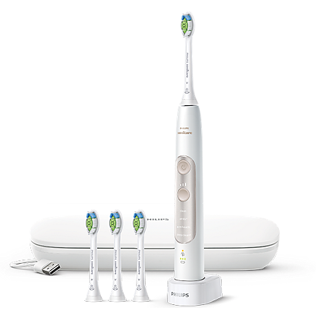 HX9636/19 Series 7900 Advanced Whitening Sonic electric toothbrush with accessories