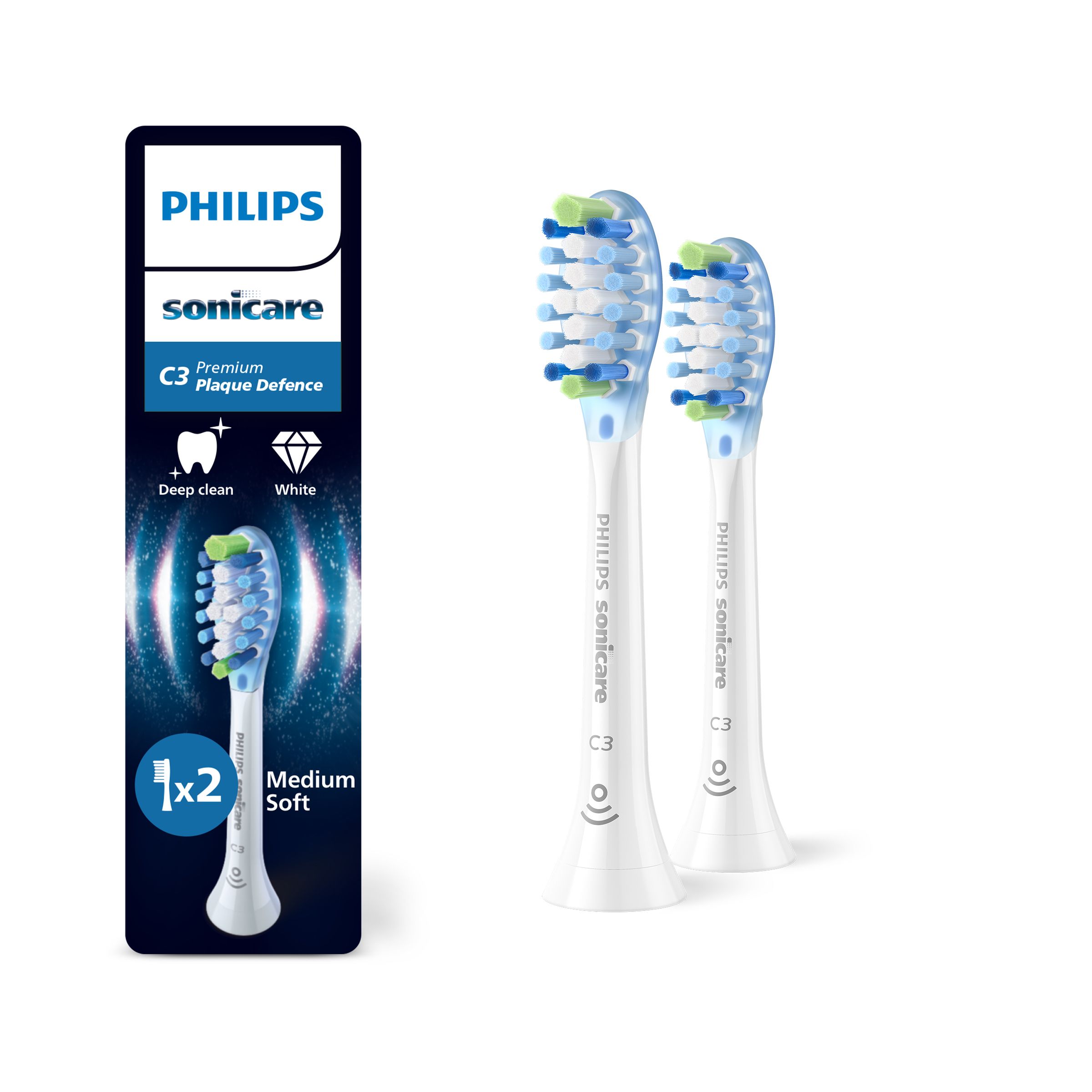 Sonicare Philips Premium Plaque Defence - Balení 2 ks Hlavic Kartáčku - HX9042/87