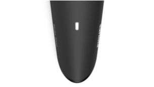Les voyants indiquent si la batterie est faible, vide, pleine ou en cours de charge