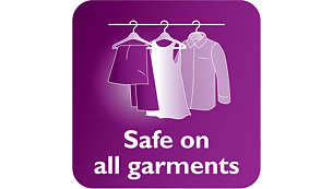 Safe to use on delicate fabrics, like silk