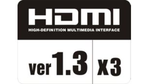 Seamless connectivity with 3 HDMI input