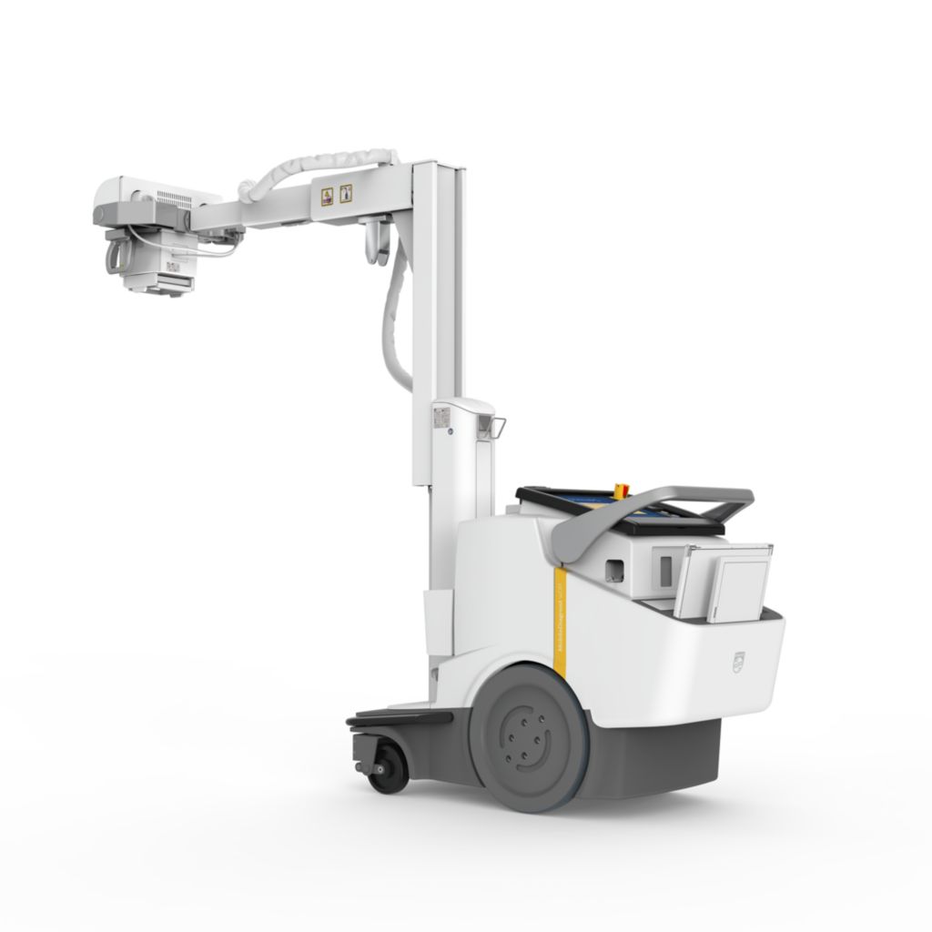 High reach of the sliding column and long extension of the telescopic arm provide great coverage of the patient for all anatomies.