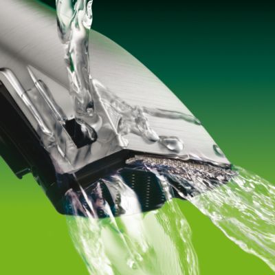 Safely cleans under the tap