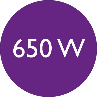 650W for beautiful results