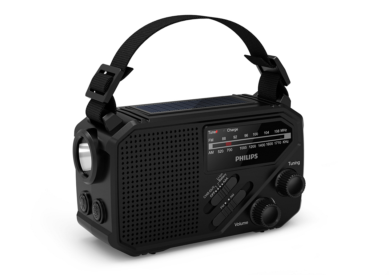 Uzticams radio, lukturītis un rezerves barošanas avots