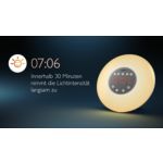 Mit Licht ausgeruhter aufwachen