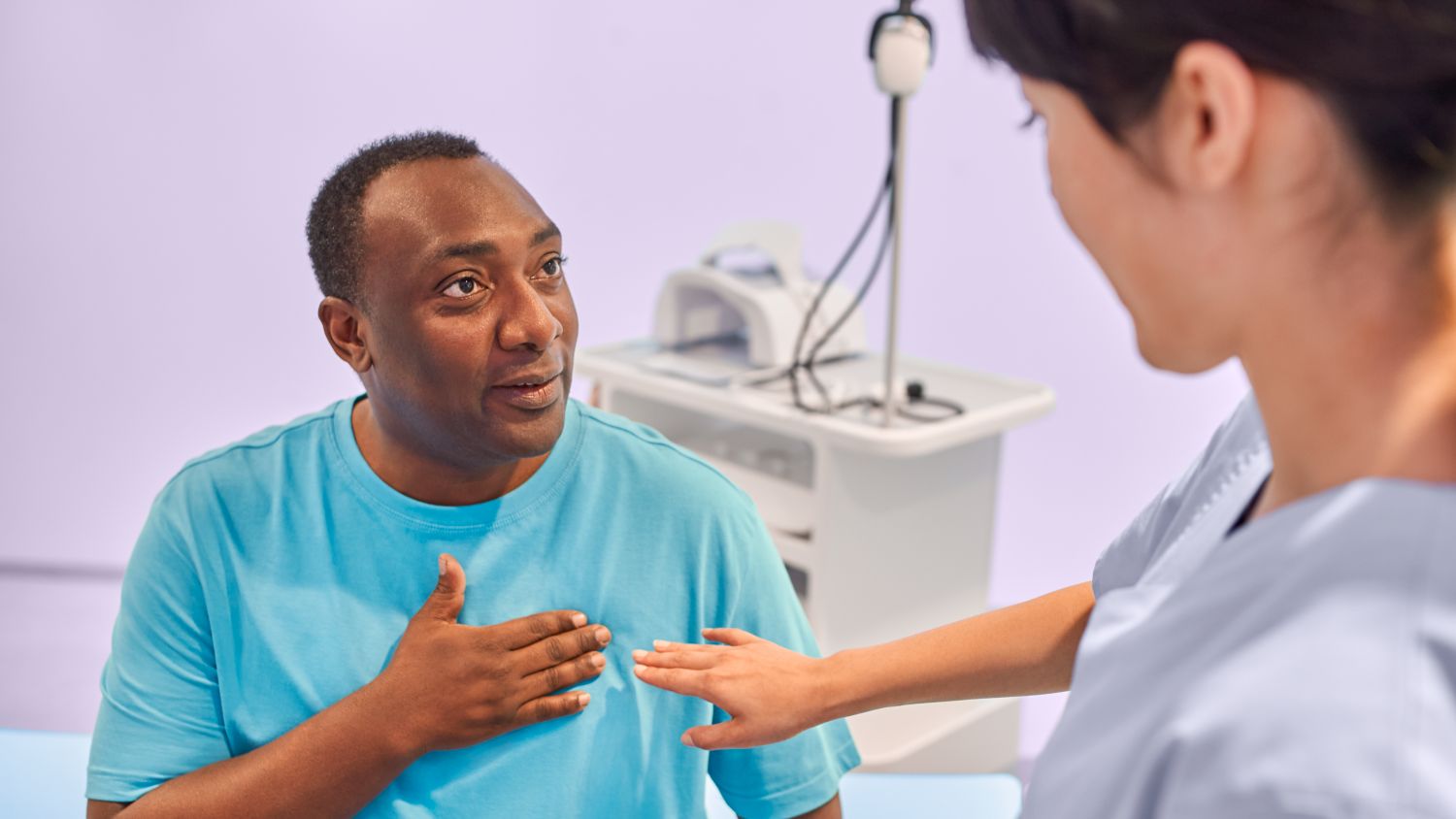 Patient for cardiac MRI exam