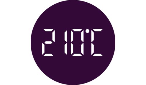 Bis zu 210 °C für perfekte Ergebnisse