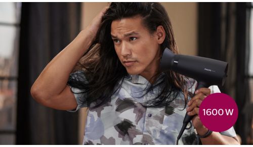 1600 W di potenza di asciugatura