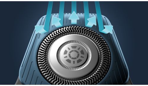 Anbringer håret i den optimale skæreposition