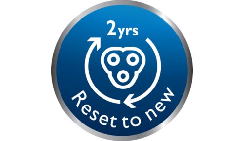 Återställ rakapparaten efter byte av rakhuvuden