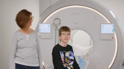 Better insight for better care at TUM University Hospital Munich Germany. Paul and his mom
