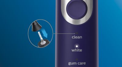 Brush heads select the optimal mode and intensity